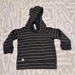Childhoods Clothing Striped Hoodie - Black and Tan